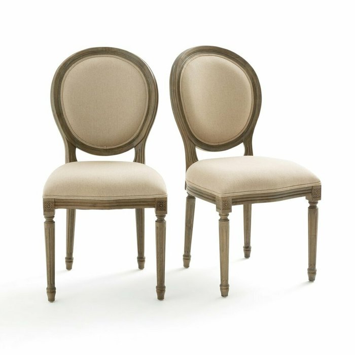 Комплект из двух стульев Nottingham бежевого цвета
