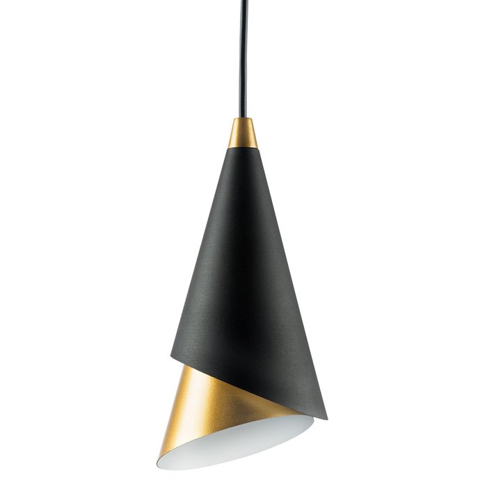 Подвесной светильник Cone черно-золотого цвета - купить Подвесные светильники по цене 8410.0