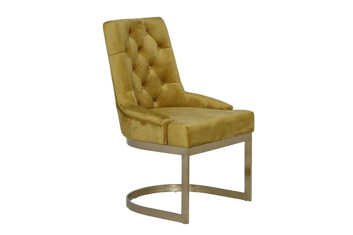 Стул оливкового цвета на металлическом каркасе  - купить Обеденные стулья по цене 35360.0