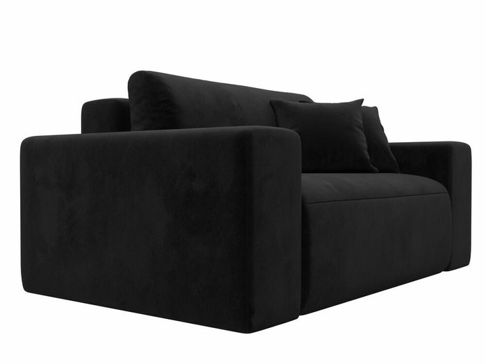 Диван Лига 036 черного цвета - лучшие Прямые диваны в INMYROOM