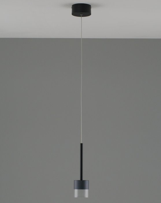 Подвесной светодиодный светильник Self черно-серого цвета - лучшие Подвесные светильники в INMYROOM