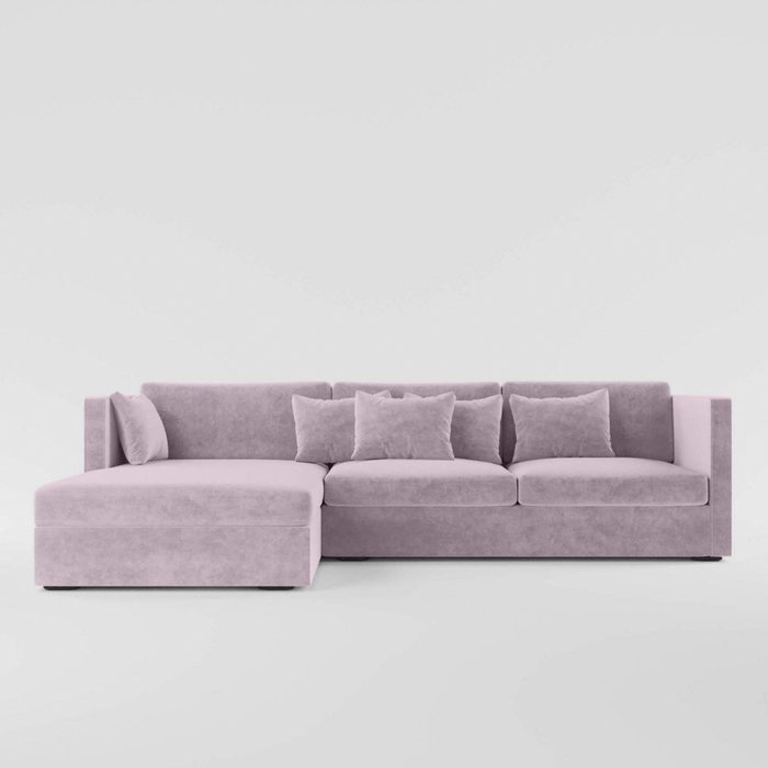 Угловой диван-кровать Larsen пыльно-розового цвета - купить Угловые диваны по цене 85990.0