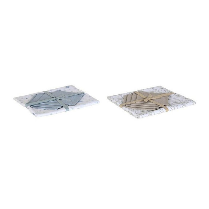 Скатерть и салфетки DKD Home Decor 150 x 150 x 0,5 см Синий Коричневый Белый (2 штук) - купить Скатерти по цене 6345.0 Скатерть и салфетки DKD Home Decor 150 x 150 x 0,5 см Синий Коричневый Белый (2 штук) - купить Скатерти по цене 6345.0