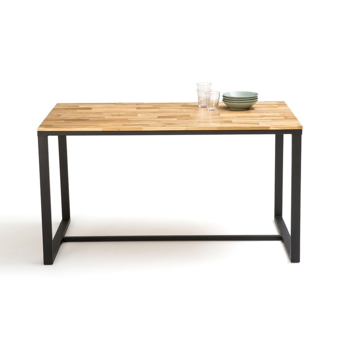 Обеденный стол Hiba бежевого цвета - купить Обеденные столы по цене 35974.0