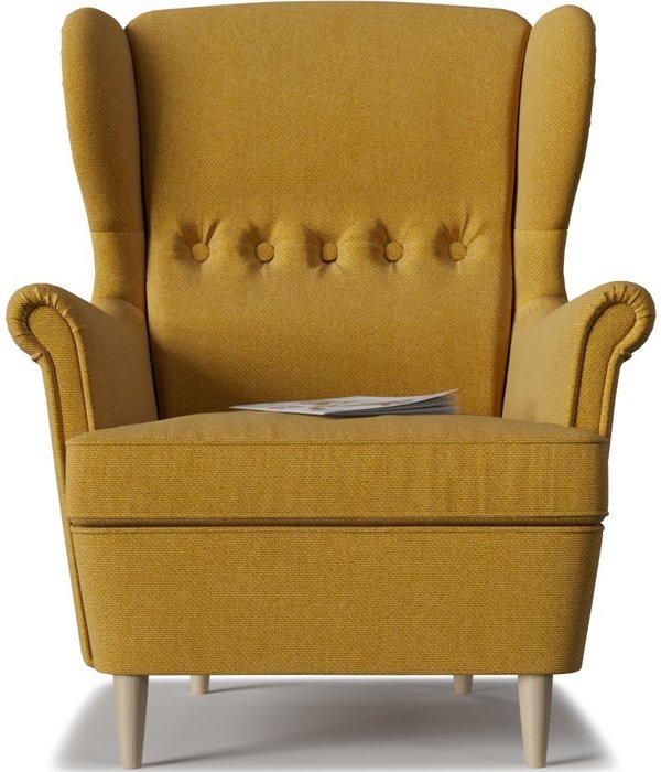 Кресло Торн горчичного цвета - купить Интерьерные кресла по цене 15550.0