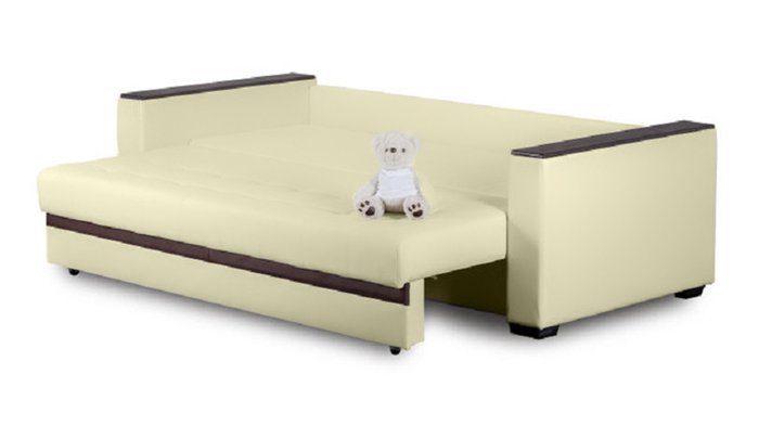 Пряой диван-кровать Адамс Лайт кремового цвета - купить Прямые диваны по цене 57500.0