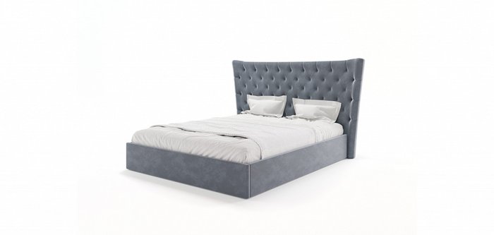 Кровать Вальполичелла 160х200 синего цвета  - купить Кровати для спальни по цене 69990.0