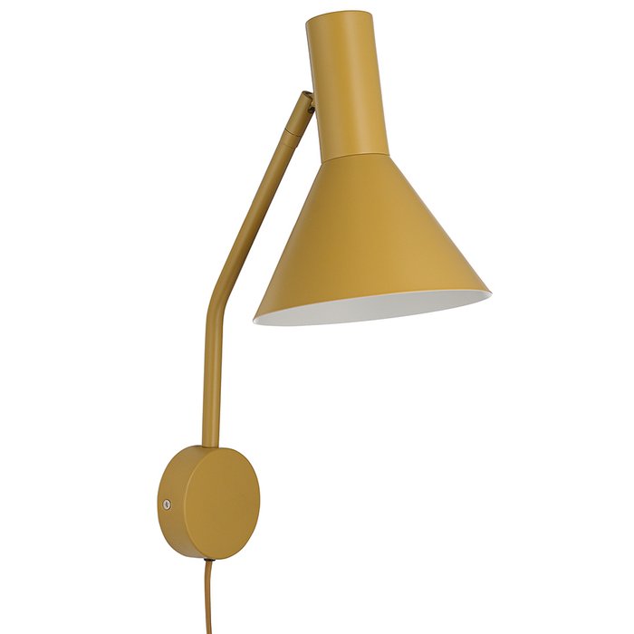 Лампа настенная Lyss желтого цвета