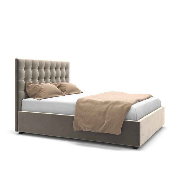 Кровать Finlay бежевая 200х200 - купить Кровати для спальни по цене 81900.0