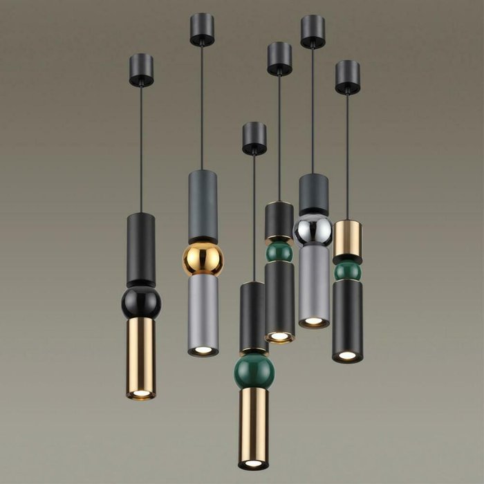 Подвесной светодиодный светильник Sakra из металла - лучшие Подвесные светильники в INMYROOM