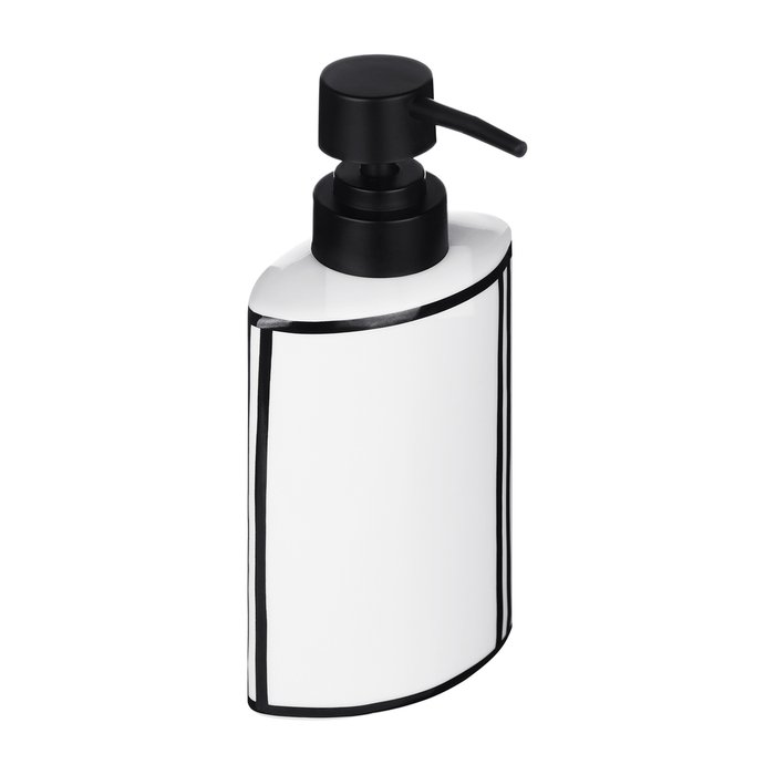 Дозатор для жидкого мыла Grafica бело-черного цвета - купить Диспенсеры для мыла по цене 1155.0