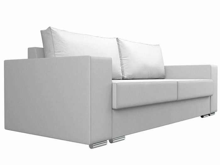 Прямой диван-кровать Исланд белого цвета (экокожа) - лучшие Прямые диваны в INMYROOM
