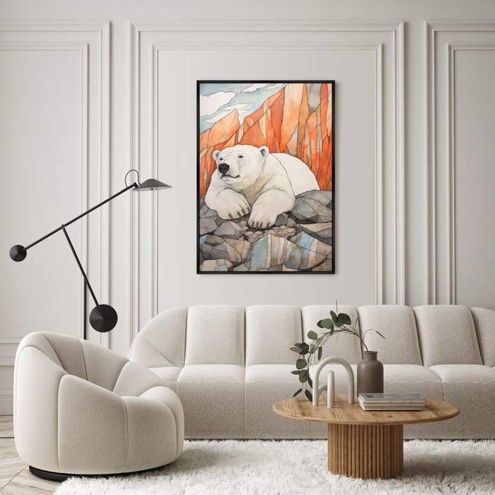 Репродукция картины Polar bears, No 2, 2024г. - лучшие Картины в INMYROOM