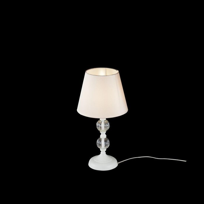 Настольная лампа Lucretia из металла и тканеи - купить Настольные лампы по цене 4800.0