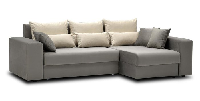 Угловой диван-кровать Майами бежевого цвета - купить Угловые диваны по цене 40200.0
