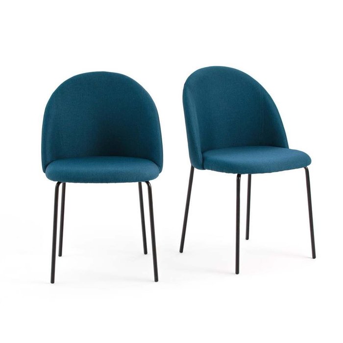 Комплект из двух стульев Nordei синего цвета
