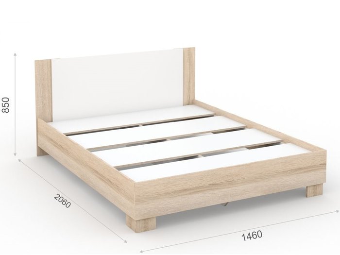 Кровать Аврора 140х200 бежевого цвета - лучшие Кровати для спальни в INMYROOM