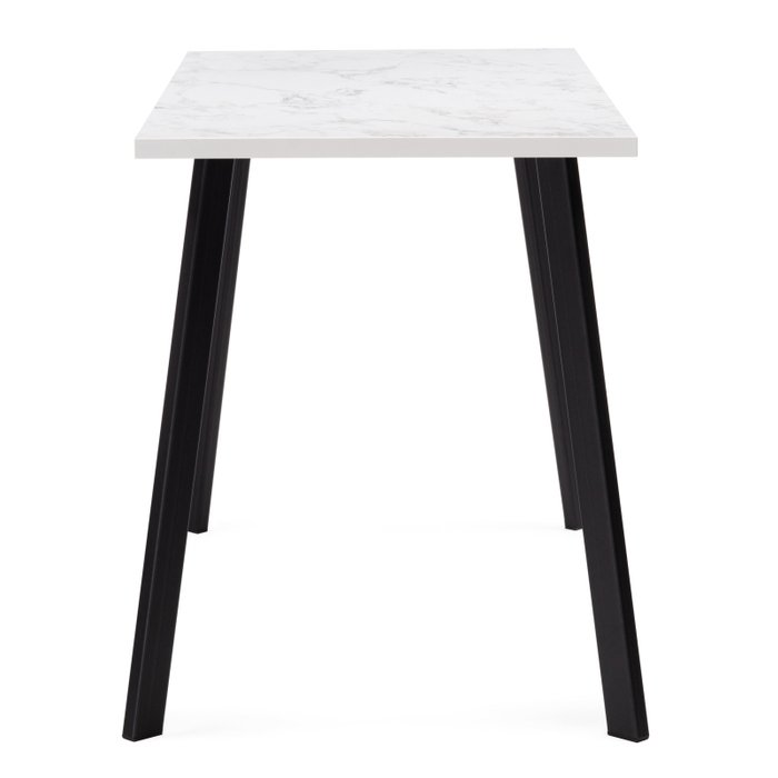 Обеденный стол Тринити Лофт 120 бело-черного цвета - лучшие Обеденные столы в INMYROOM