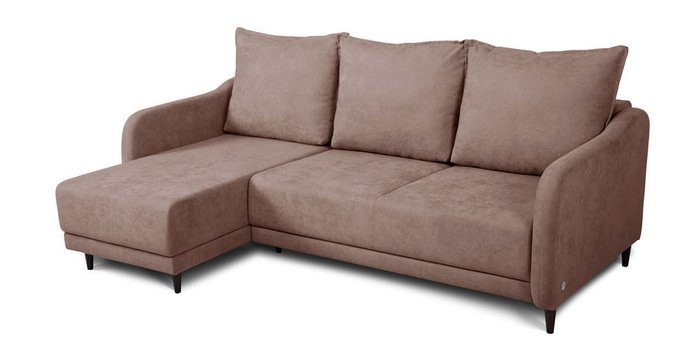 Угловой диван-кровать Бьёрг коричневого цвета - купить Угловые диваны по цене 72570.0