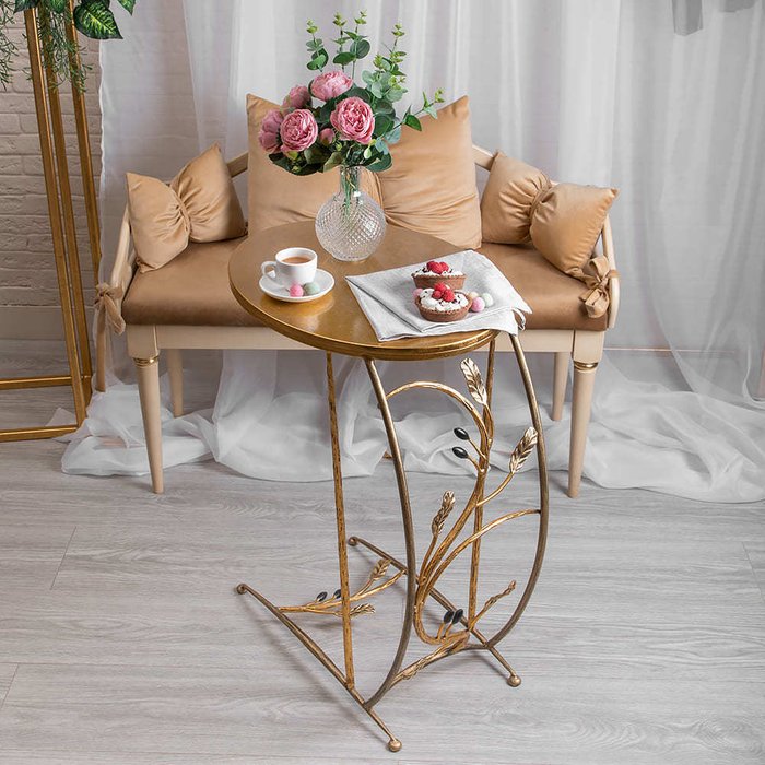 Стол кофейный Oliva Branch бронзового цвета - купить Кофейные столики по цене 13532.0