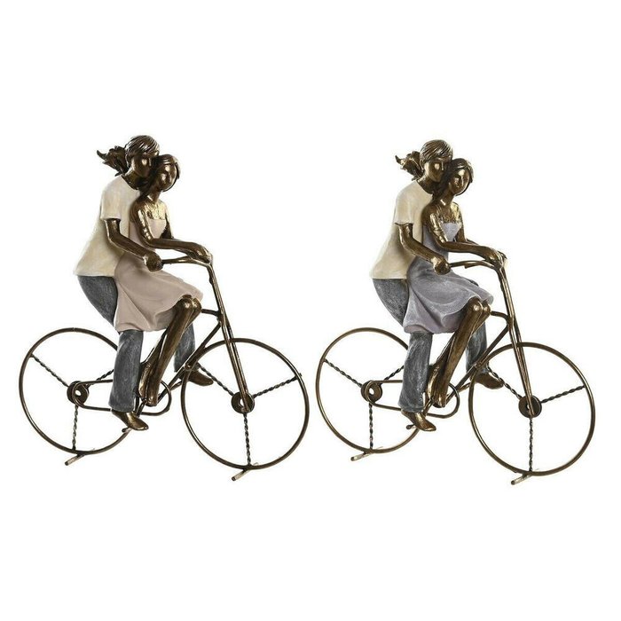 Декоративная фигура DKD Home Decor 24,5 x 10 x 25,5 cm Разноцветный Пара (2 штук)