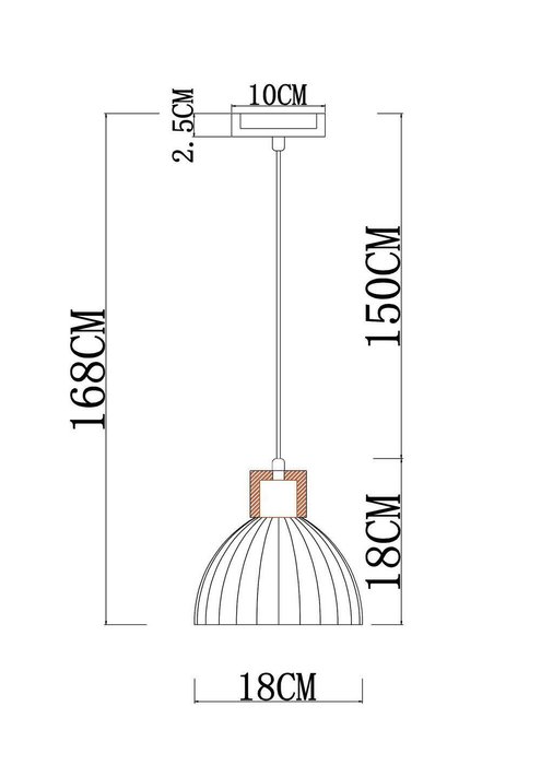 Подвесной светильник Arte lamp CAPRICE A4184SP-1BR - лучшие Подвесные светильники в INMYROOM