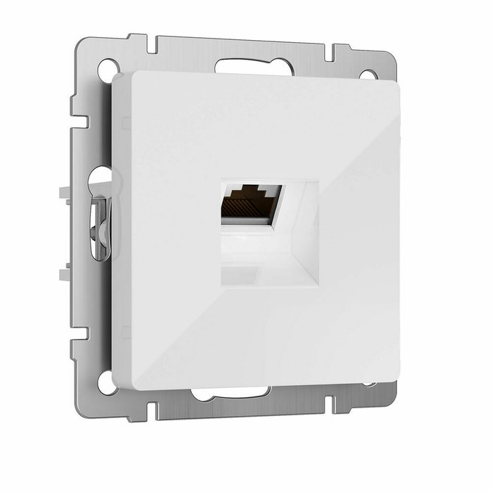 W5120101/ Розетка Ethernet RJ-45 cat. 6A экранированная (белый) W5120101 Встраиваемые механизмы белые - купить Выключатели по цене 2220.0 W5120101/ Розетка Ethernet RJ-45 cat. 6A экранированная (белый) W5120101 Встраиваемые механизмы белые - купить Выключатели по цене 2220.0