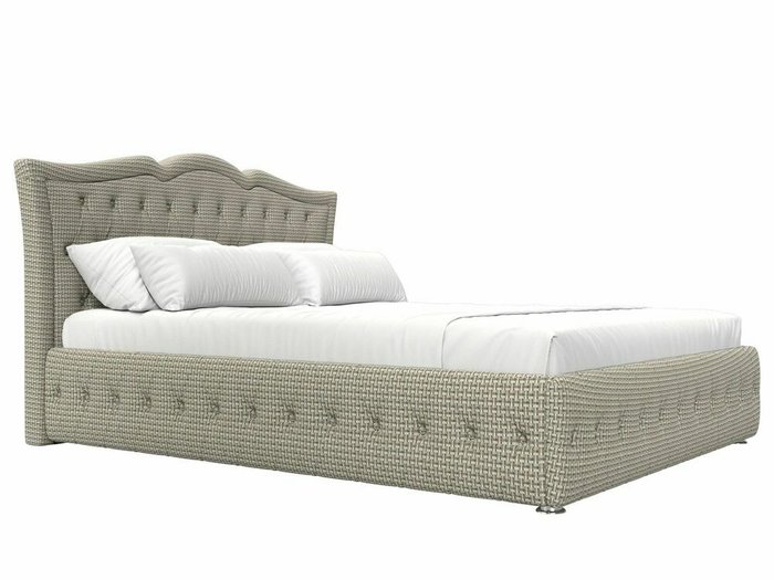 Кровать Герда 180х200 серо-бежевого цвета с подъемным механизмом - лучшие Кровати для спальни в INMYROOM