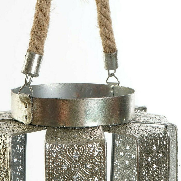 Канделябр DKD Home Decor 21 x 21 x 23 cm Серебристый Металл Веревка Араб - лучшие Подсвечники в INMYROOM