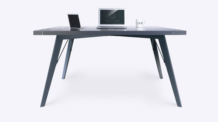 Стол стандартный Tabula Sense Smart Desk black Birch black - купить Офисные столы по цене 129900.0
