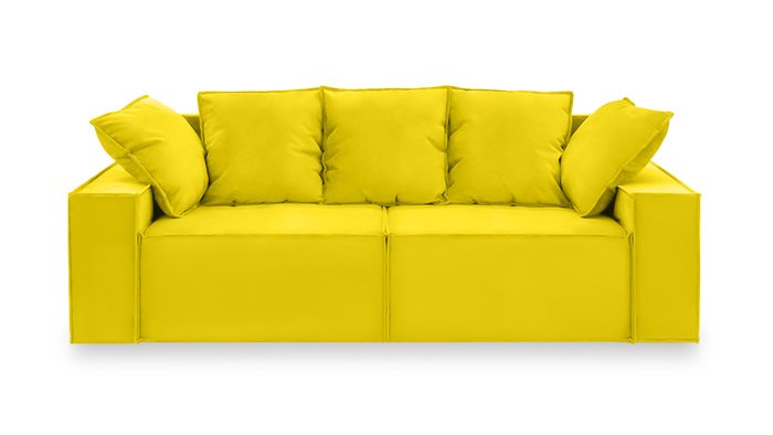 Диван-кровать Софт желтого цвета - купить Прямые диваны по цене 59900.0