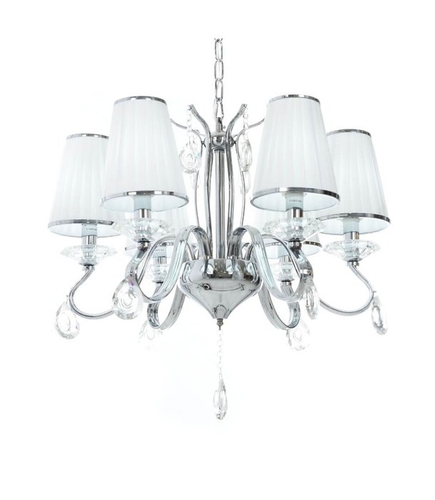 Хрустальная подвесная люстра Lumina Deco Finezzia LDP 9267-6 CHR - купить Подвесные люстры по цене 14000.0