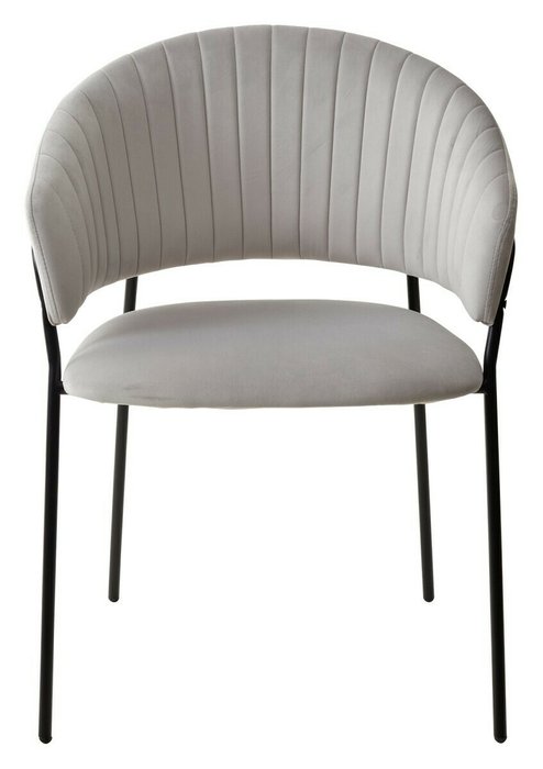 Стул с подлокотниками Гемма светло-серого цвета - купить Обеденные стулья по цене 6700.0