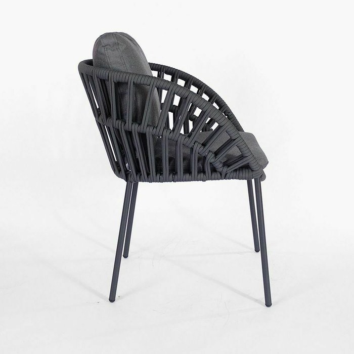Садовый стул Палермо темно-серого цвета - лучшие Садовые стулья в INMYROOM