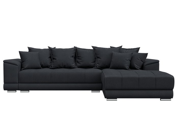 Угловой диван-кровать НордСтар темно-серого цвета правый (замша) - купить Угловые диваны по цене 87990 Угловой диван-кровать НордСтар темно-серого цвета правый (замша) - купить Угловые диваны по цене 87990