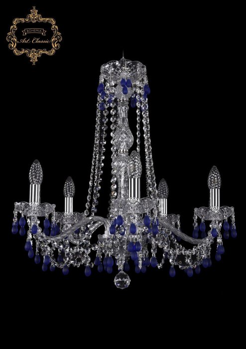 Хрустальная подвесная люстра Art Classic 45597 11.24.5.200.h-59.Cr.V3001 подсвечник Хрустальная подвесная люстра Art Classic 45597 11.24.5.200.h-59.Cr.V3001 подсвечник