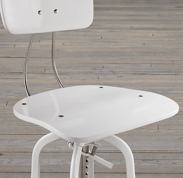 Барный стул Vintage Toledo white enamel - купить Барные стулья по цене 53659