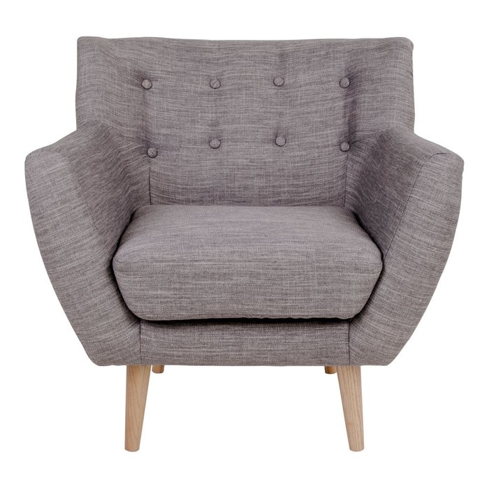 Кресло Monte светло-серого цвета - купить Интерьерные кресла по цене 42500.0