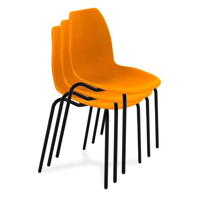 Стул Floerino оранжевого цвета - купить Обеденные стулья по цене 4030.0