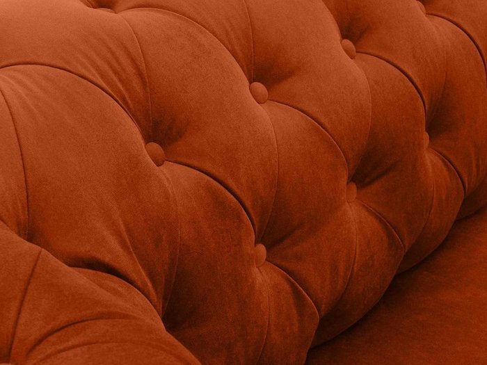 Диван Chesterfield терракотового цвета - лучшие Прямые диваны в INMYROOM