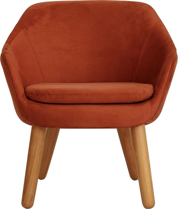 Кресло София Elixir терракотового цвета - купить Интерьерные кресла по цене 34500.0