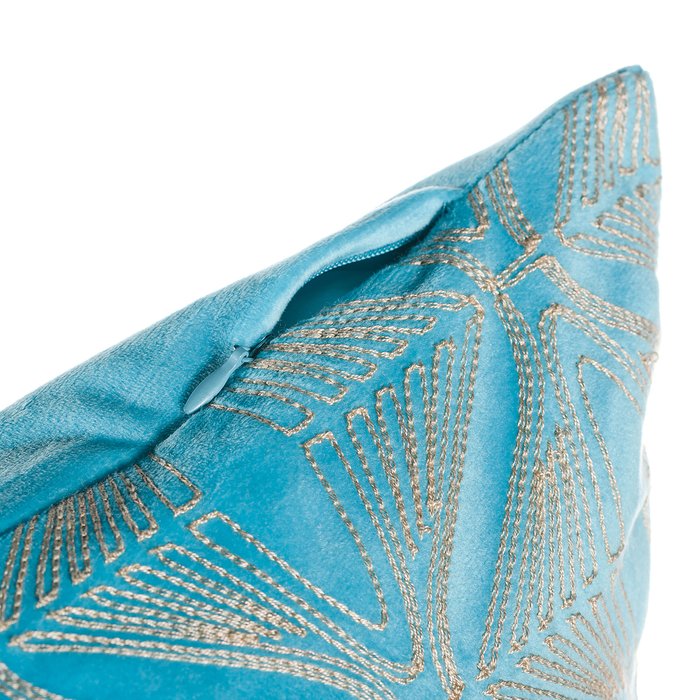 Декоративная подушка Azadi 40х40 бирюзового цвета - лучшие Декоративные подушки в INMYROOM