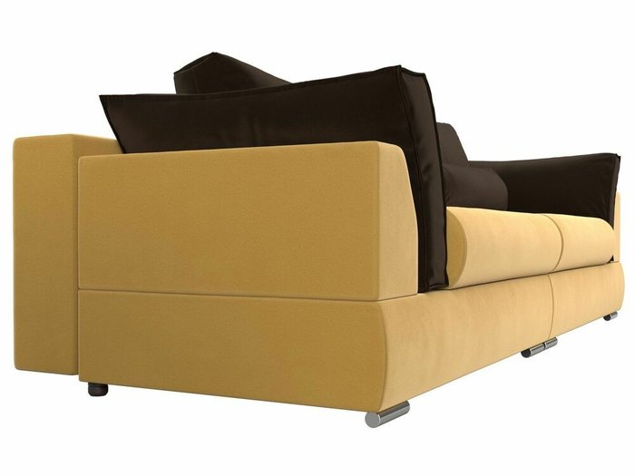Прямой диван-кровать Пекин желто-коричневого цвета - лучшие Прямые диваны в INMYROOM