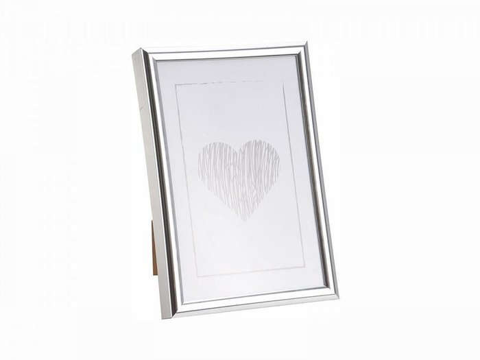 Фоторамка Heart in Silver 10х15 серебряного цвета 