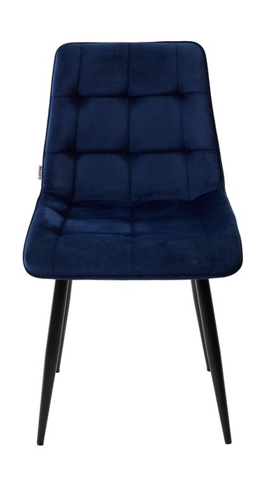 Стул Chic темно-синего цвета с черным каркасом - купить Обеденные стулья по цене 5040.0