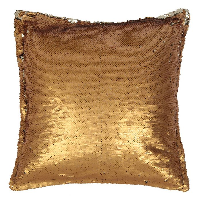 Подушка с пайетками золотая - купить Декоративные подушки по цене 990.0