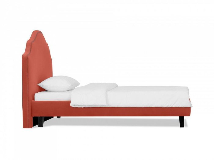 Кровать Princess II L 120х200 кораллового цвета - купить Кровати для спальни по цене 51300.0