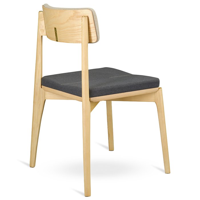 Стул Aska бежево-серого цвета  - лучшие Обеденные стулья в INMYROOM