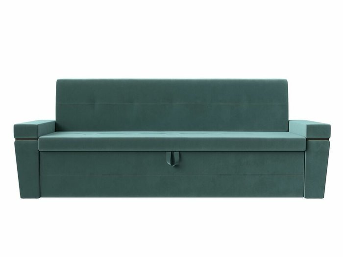 Прямой диван-кровать Деметра бирюзового цвета - купить Прямые диваны по цене 37999.0