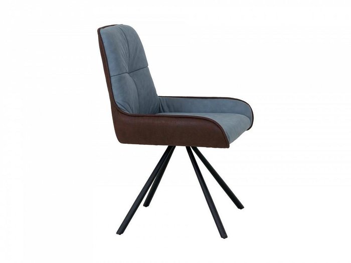 Кресло Neo сине-коричневого цвета - лучшие Обеденные стулья в INMYROOM
